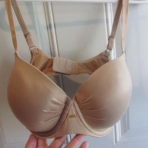Victorias Secret Nude Ruched Bra 34DD